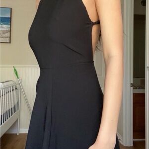 Brandy Melville Elegant Black Halter Dress